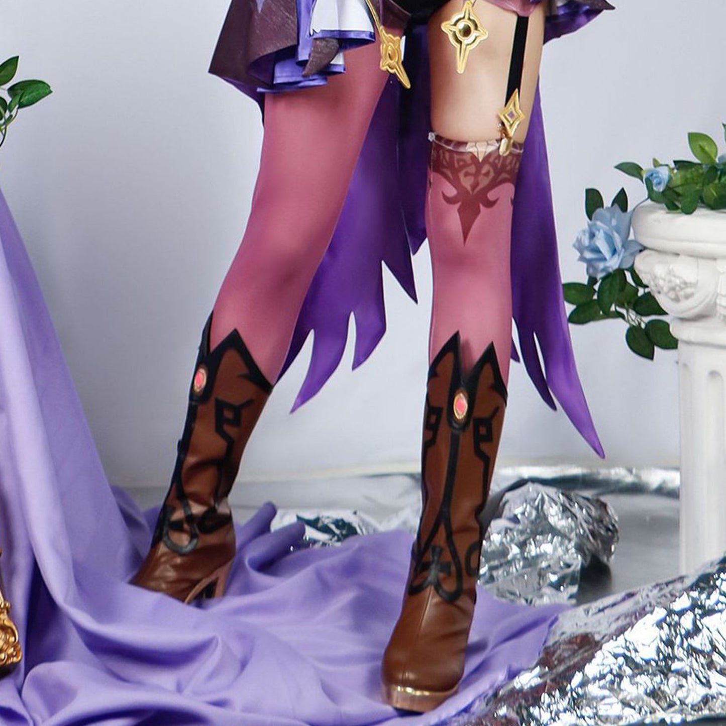Genshin Impact Fischl Cosplay Guilty Breaking Imperial Daughter Matching Shoes