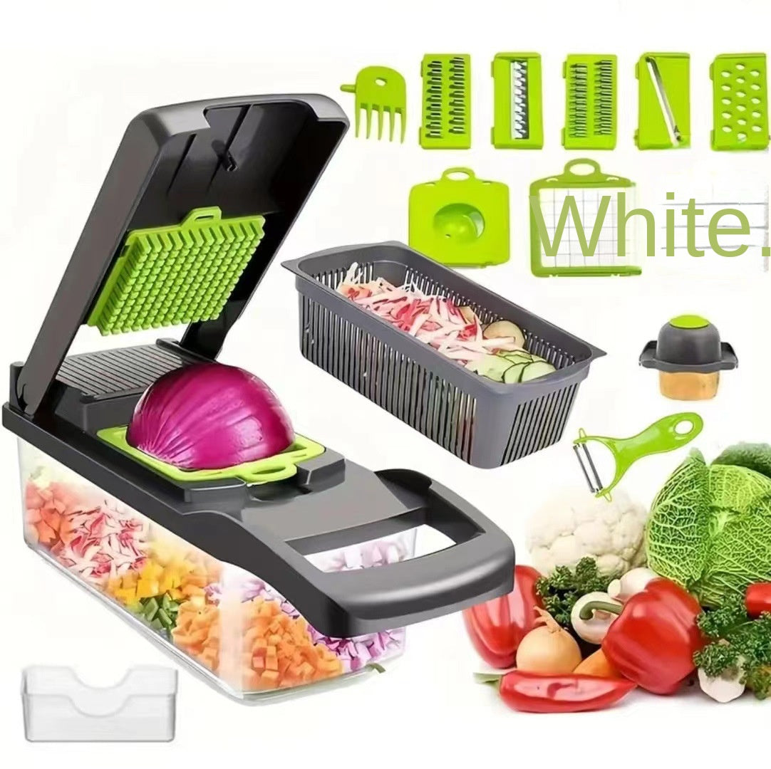 Multifunctional Vegetable Chopper Kitchen Dicer, Grater & Shredder Set
