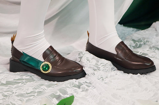 Genshin Impact Babatos Wendy cos dress and skirt Fengshen Wendy cospl Shoes that match the clothes