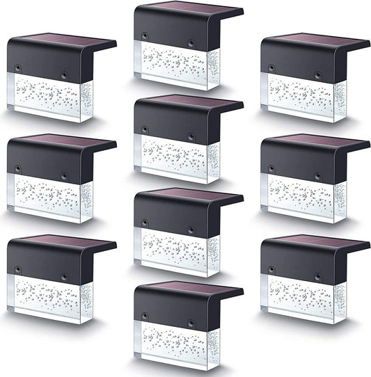 Waterproof RGB LED Solar Step & Fence Light Outdoor Garden Lighting