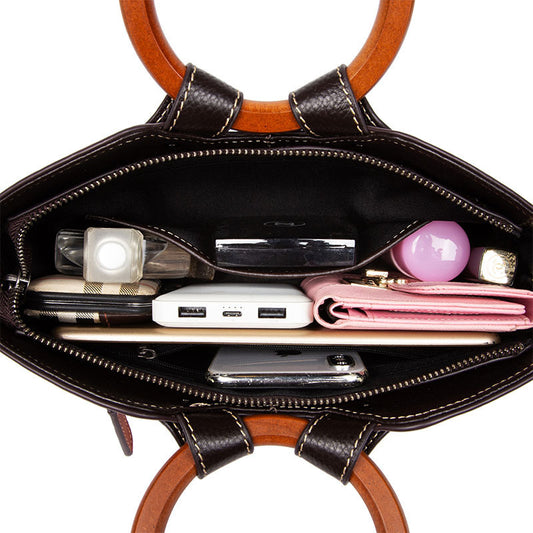 Women’s Fashion Handbag,Vintage Style, Genuine Leather, Elegant Design