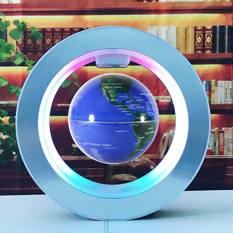 Round LED Floating Globe | Magnetic Levitation Anti-Gravity World Map Light