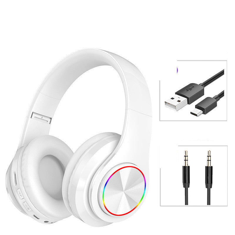 LED Wireless Bluetooth Gaming Headphones | Stereo Headset with Mic, TF Card & Colorful Breathing Lights