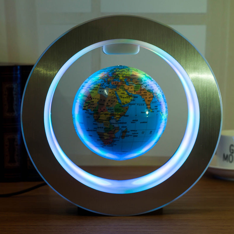 Round LED Floating Globe | Magnetic Levitation Anti-Gravity World Map Light
