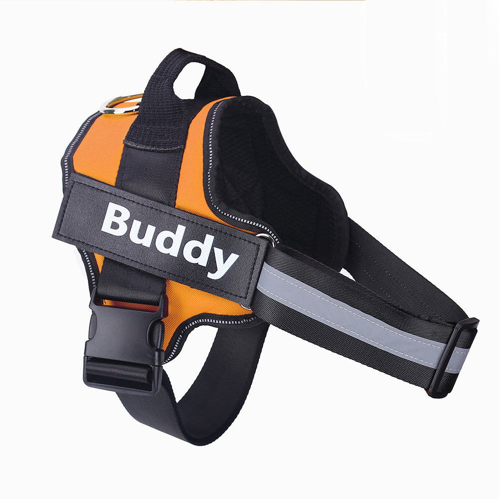 Personalized Dog Harness | Reflective, Adjustable, Breathable Vest with Custom Patch