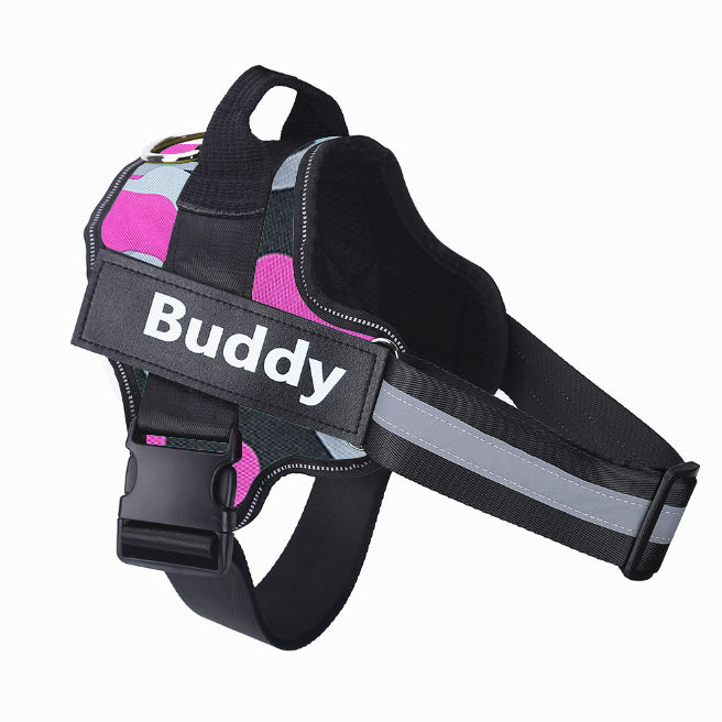Personalized Dog Harness | Reflective, Adjustable, Breathable Vest with Custom Patch