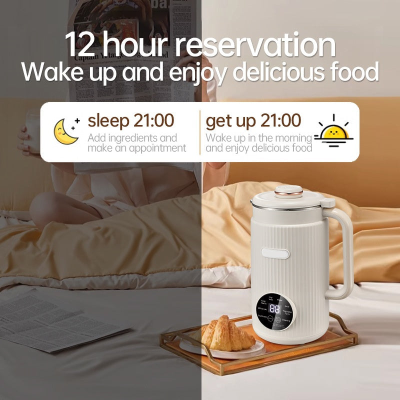 Multi-functional Soy Milk Maker & Heating Blender Juice Extractor, Water Boiling, Filter-free (UK/US Standard)