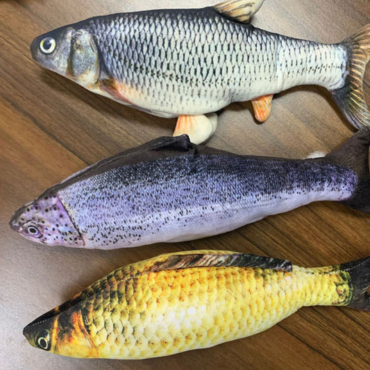 Electric Jumping Fish Simulation Toy for Cats Without Catnip