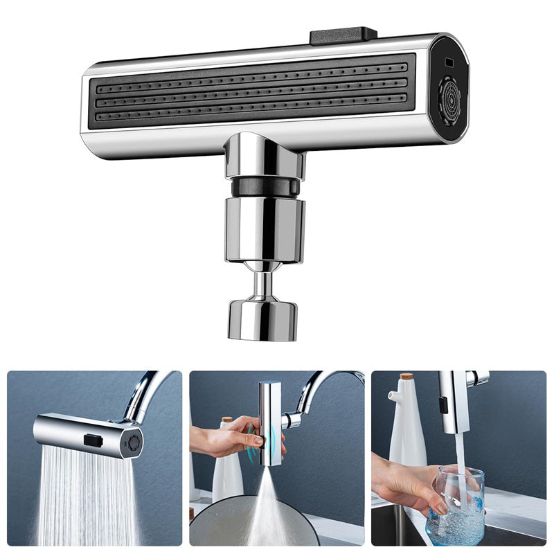 Kitchen Faucet Waterfall Outlet | Rotating Splash-Proof Bubbler & Multifunctional Nozzle