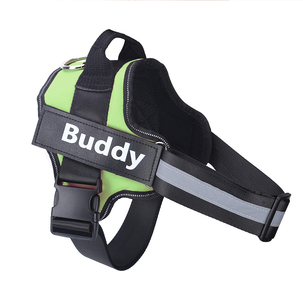 Personalized Dog Harness | Reflective, Adjustable, Breathable Vest with Custom Patch