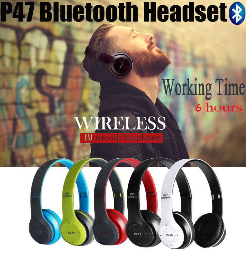 P47 Wireless Gaming Headset | Bluetooth Stereo Over-Ear Headphone