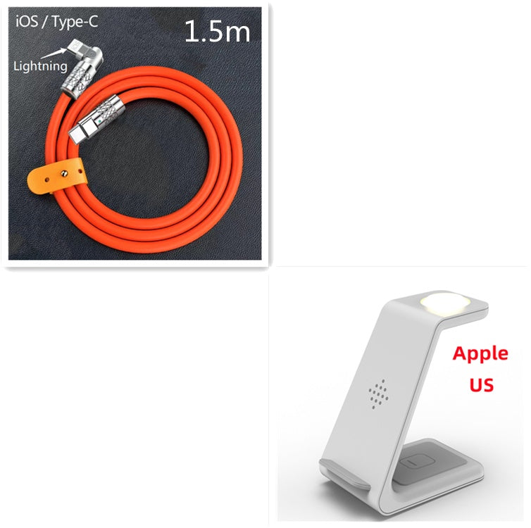 3-in-1 Wireless Fast Charging Station | Quick Charge Dock & Phone Holder