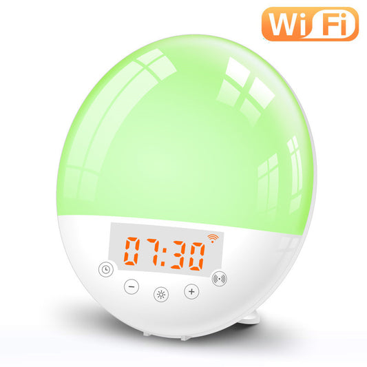 Wi-Fi Smart Alarm Clock with Sunrise Wake-up Light & Voice Control