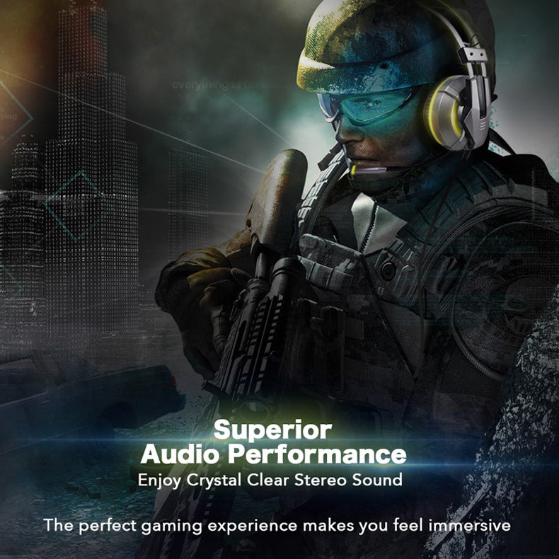 Head-Mounted Illuminated Gaming Headset | LED Light Stereo Headphones with Mic
Collections: Headphones Gaming Accessories
