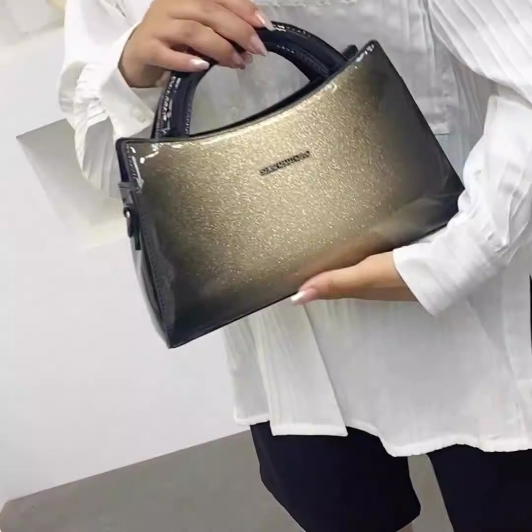 Elegant PU Soft Leather Messenger Bag –Stylish Solid Color, Lightweight Casual Shoulder Handbag for Women