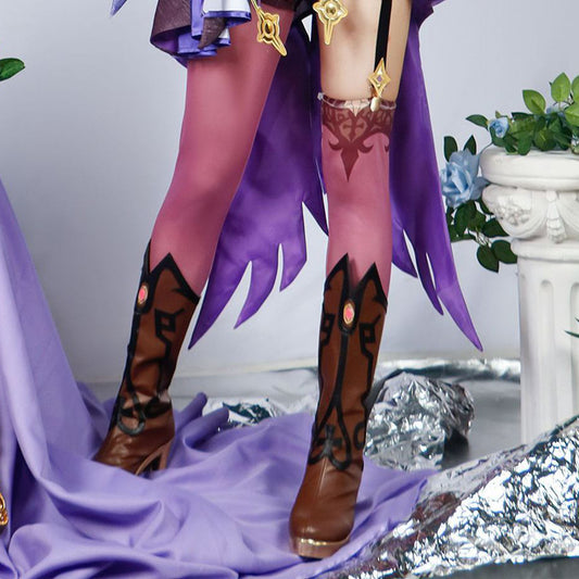 Genshin Impact Fischl Cosplay Guilty Breaking Imperial Daughter Matching Shoes
