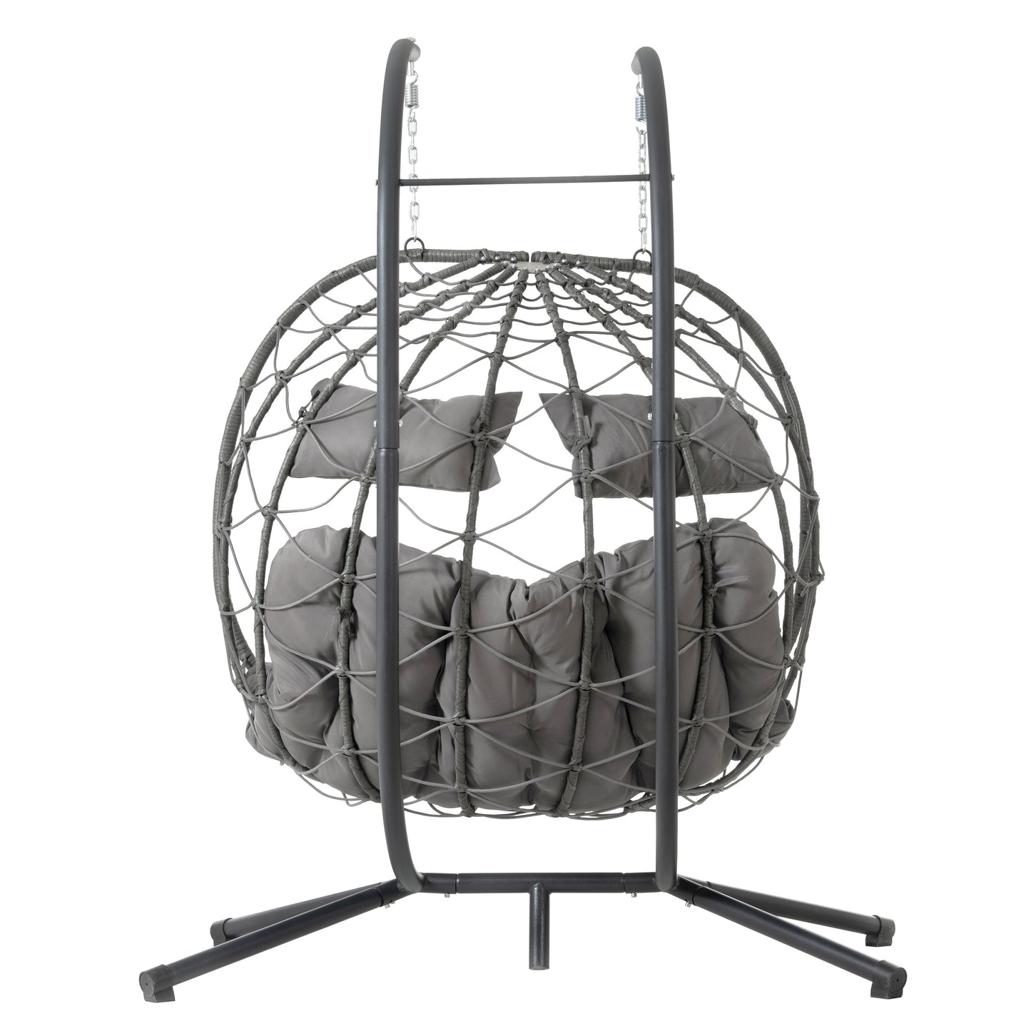 Two-Person Hanging Egg Chair with Stand – Indoor & Outdoor Swing Seat