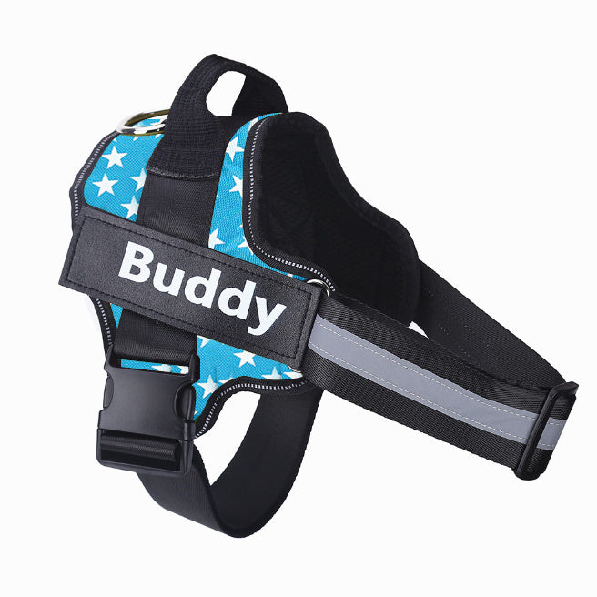 Personalized Dog Harness | Reflective, Adjustable, Breathable Vest with Custom Patch