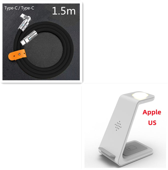 3-in-1 Wireless Fast Charging Station | Quick Charge Dock & Phone Holder