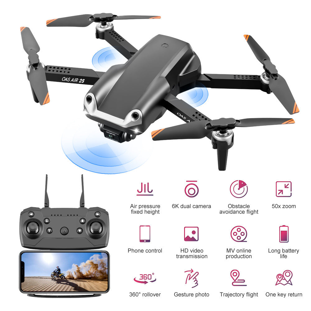 4K Dual Camera UAV Drone | Foldable Four-Axis Aerial Photography Quadcopter