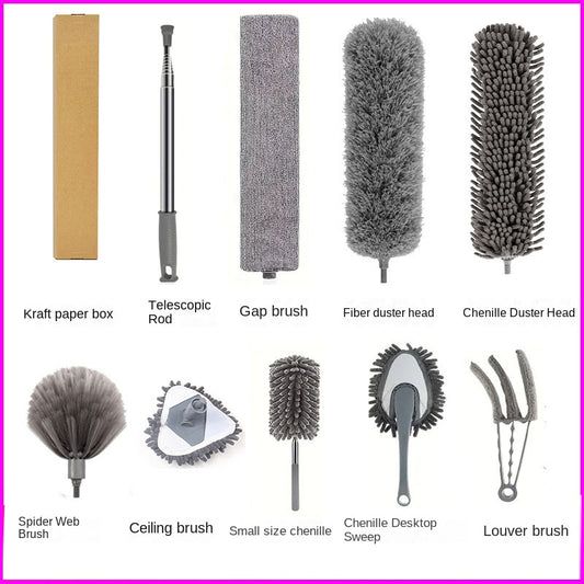 Duster for Home Dusting and Ceiling Cleaning with Extendable Handle