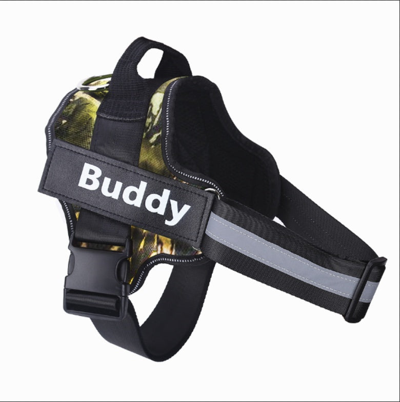 Personalized Dog Harness | Reflective, Adjustable, Breathable Vest with Custom Patch