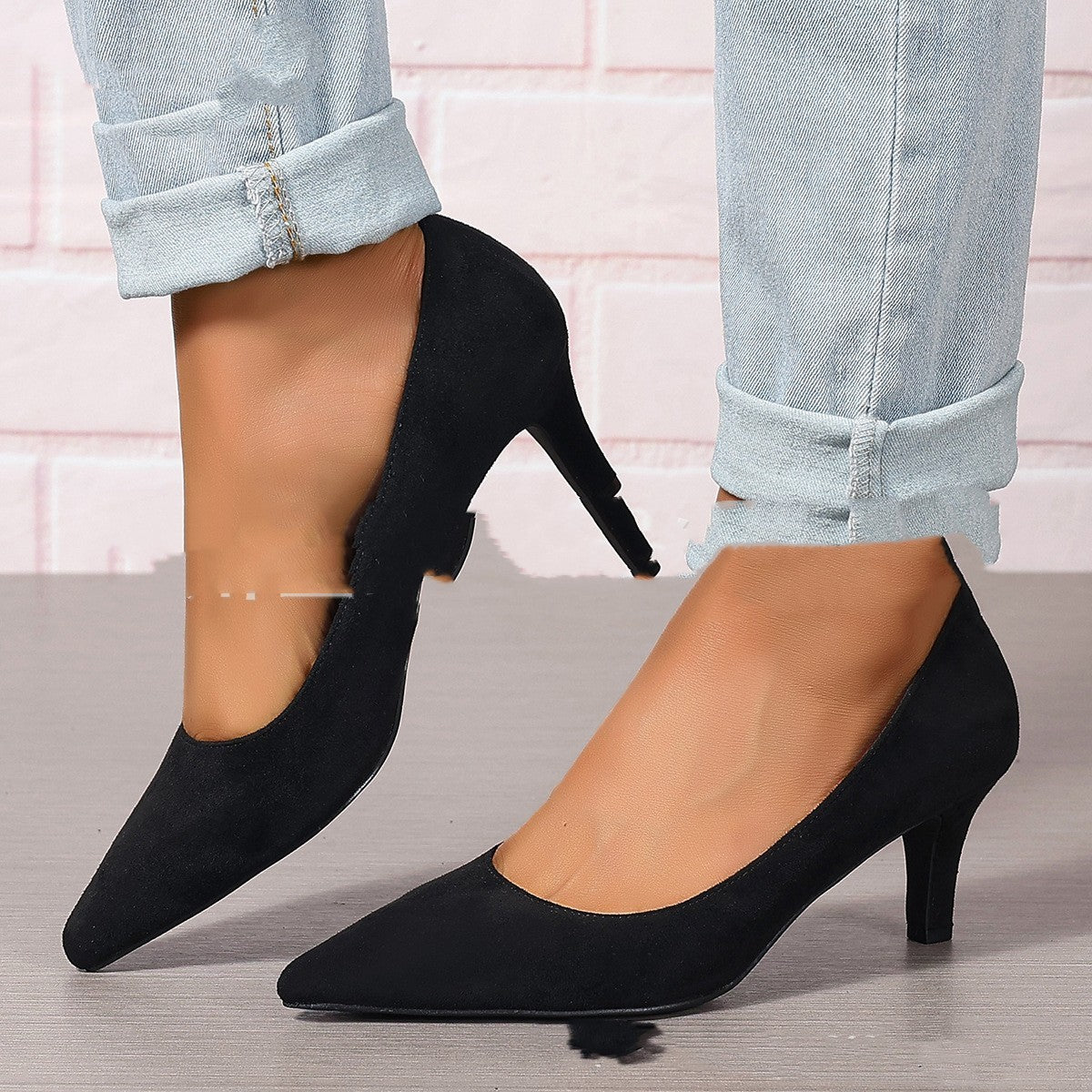 Women's Fashion Slip-On Stiletto Heels Elegant & Comfortable