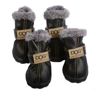 Dog Snow Boots Warm Winter Shoes for Small Dogs & Puppies (Anti-Slip)