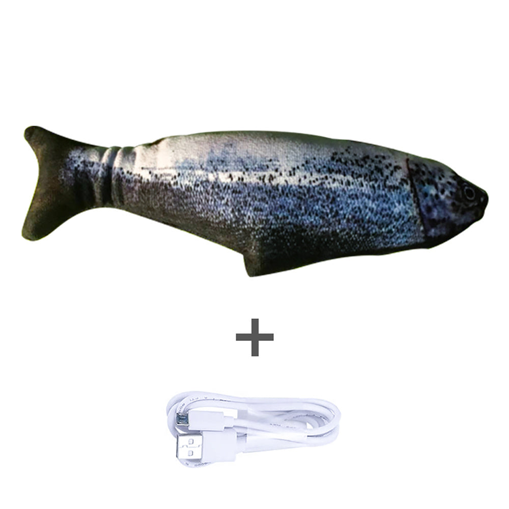 Electric Jumping Fish Simulation Toy for Cats Without Catnip
