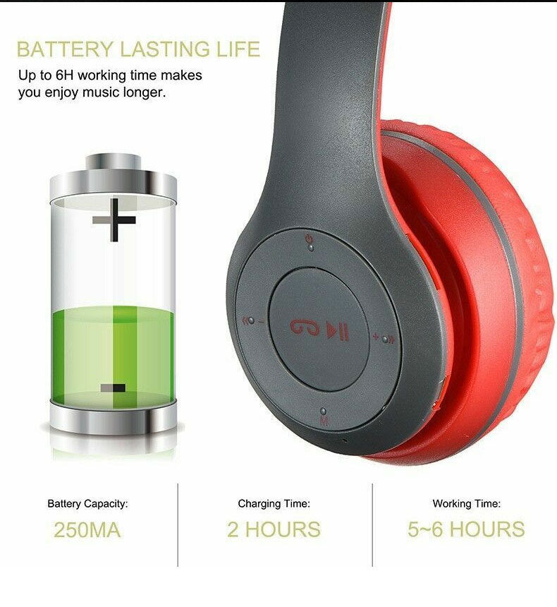P47 Wireless Gaming Headset | Bluetooth Stereo Over-Ear Headphone