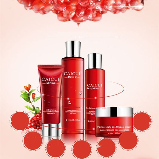 Pomegranate Moisturizing Skincare Set, Nourishing & Hydrating Facial Kit