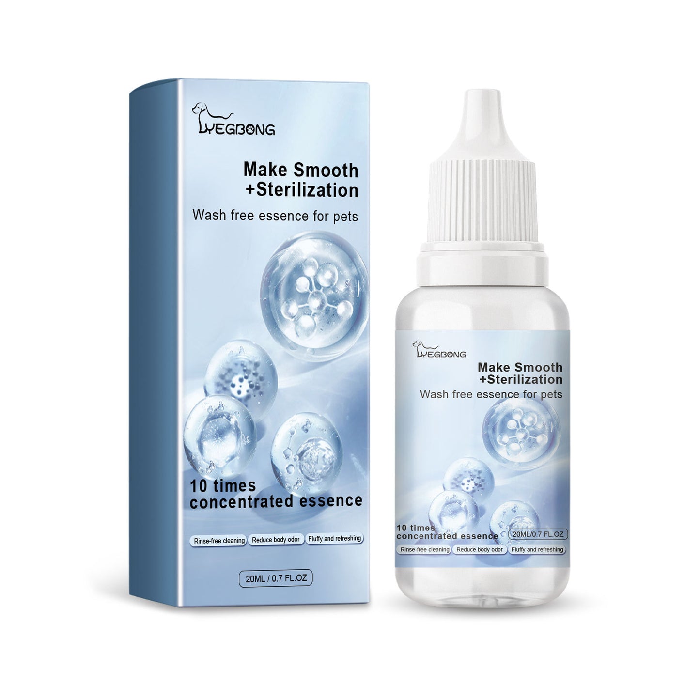 Pet Hair Daily Gentle Cleaning & No-Rinse Care Essence for Cats & Dogs