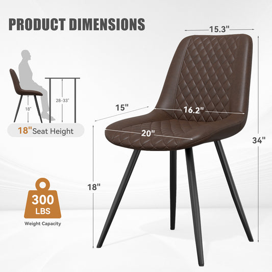 Luxury Dining Chair with PU Leather Upholstery – Elegant Home Furniture