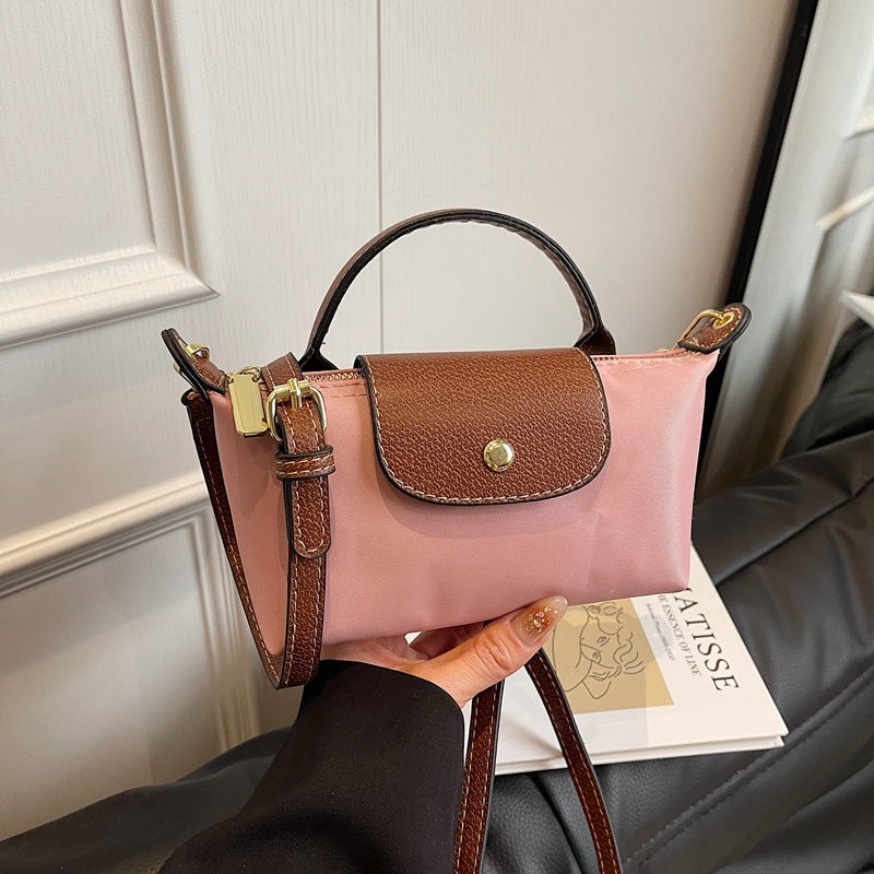 2025 Women’s Mini Dumpling Handbag High-End Nylon, Stylish Shoulder & Crossbody Phone Bag