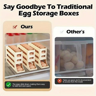 Automatic Rolling Egg Storage Box Slide-Type Egg Roller for Freshness Preservation