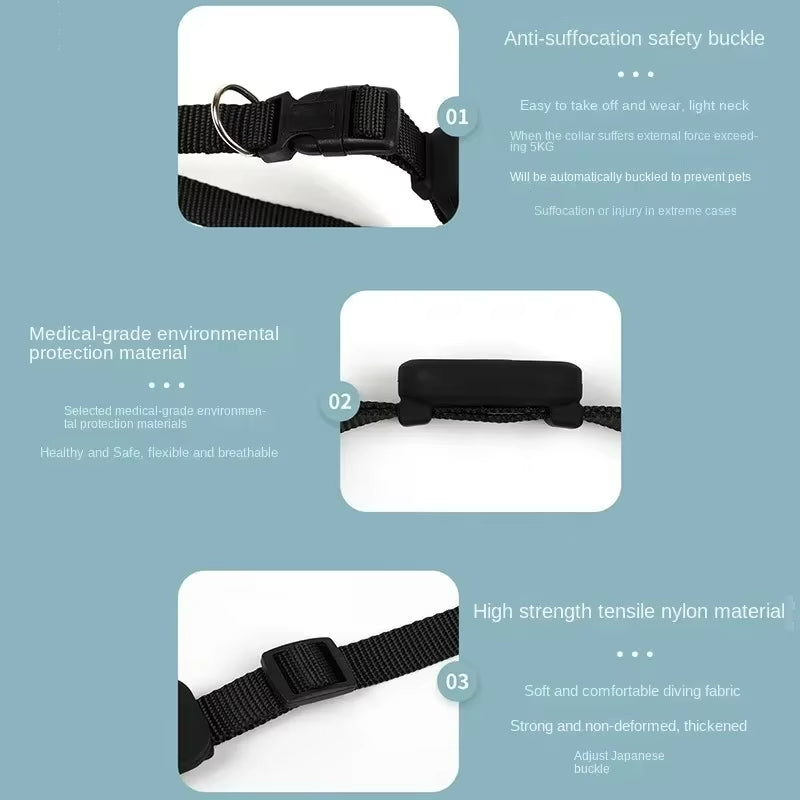 Smart Pet Tracking Collar GPS Location & Activity Monitor for Dogs & Cats