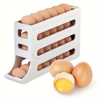 Automatic Rolling Egg Storage Box Slide-Type Egg Roller for Freshness Preservation