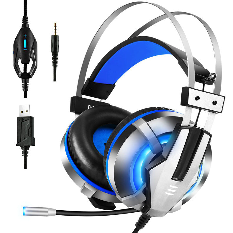 Head-Mounted Illuminated Gaming Headset | LED Light Stereo Headphones with Mic
Collections: Headphones Gaming Accessories