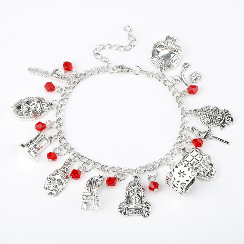 Halloween Ghost & Devil Bracelet | Spooky Charm Jewelry for Party & Costume