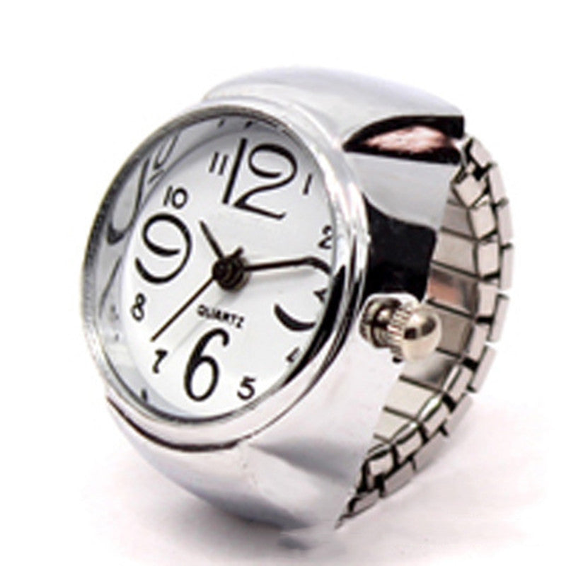Unisex Personalized Ring Watch Korean Alloy Design, Couple's Timepiece