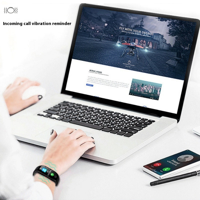 Smart Fitness Bracelet F21 Sleep Tracker, Heart Rate & Color Display