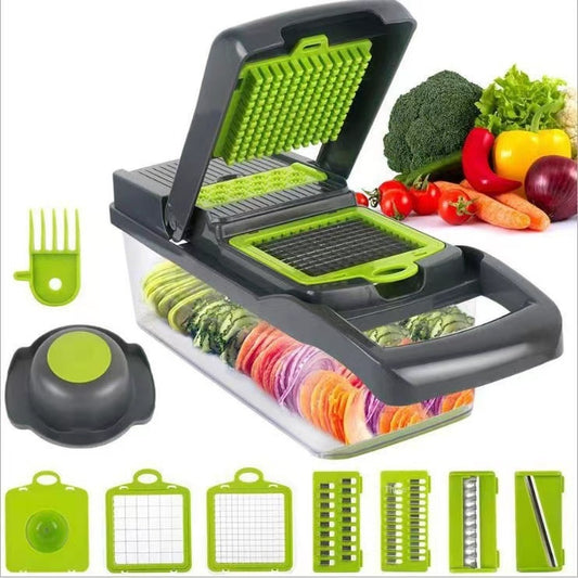 Multifunctional Vegetable Chopper Kitchen Dicer, Grater & Shredder Set