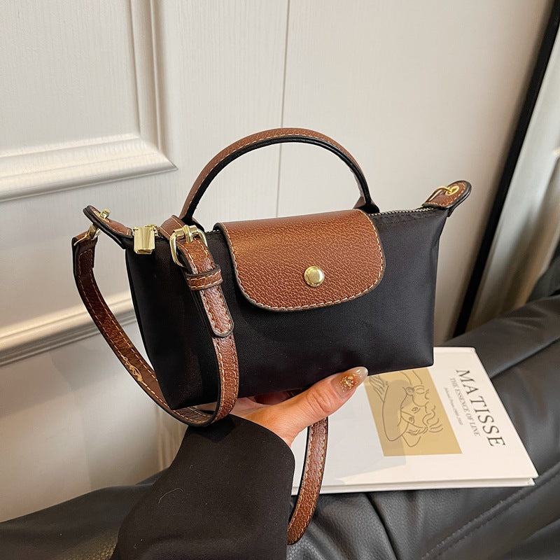 2025 Women’s Mini Dumpling Handbag High-End Nylon, Stylish Shoulder & Crossbody Phone Bag