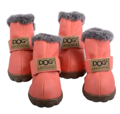Dog Snow Boots Warm Winter Shoes for Small Dogs & Puppies (Anti-Slip)