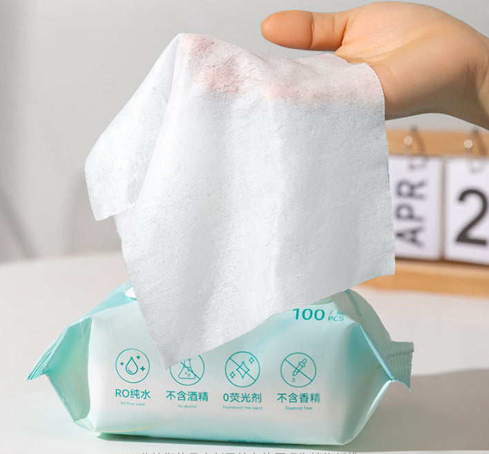 Pet Wet Wipes 100 Sheets for Cats and Dogs Eye Cleaning Tear Stain Wipes Extra Large and Thick Cat and Dog Supplies