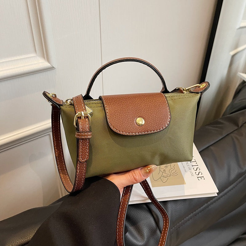 2025 Women’s Mini Dumpling Handbag High-End Nylon, Stylish Shoulder & Crossbody Phone Bag