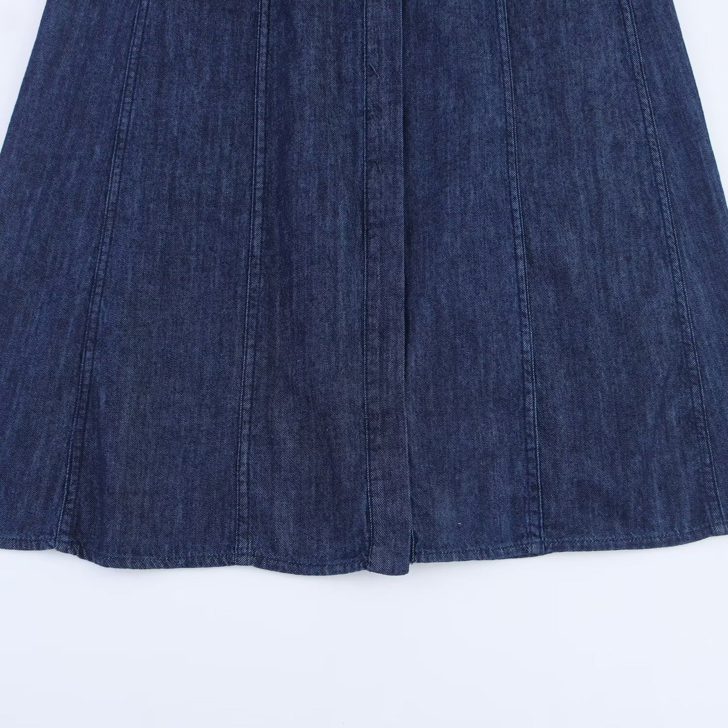 Women's Casual Denim Button Down Midi Dress