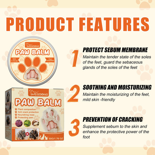 Pet Moisturizing Claw Balm Deep Foot Pad Care Cream for Cats & Dogs