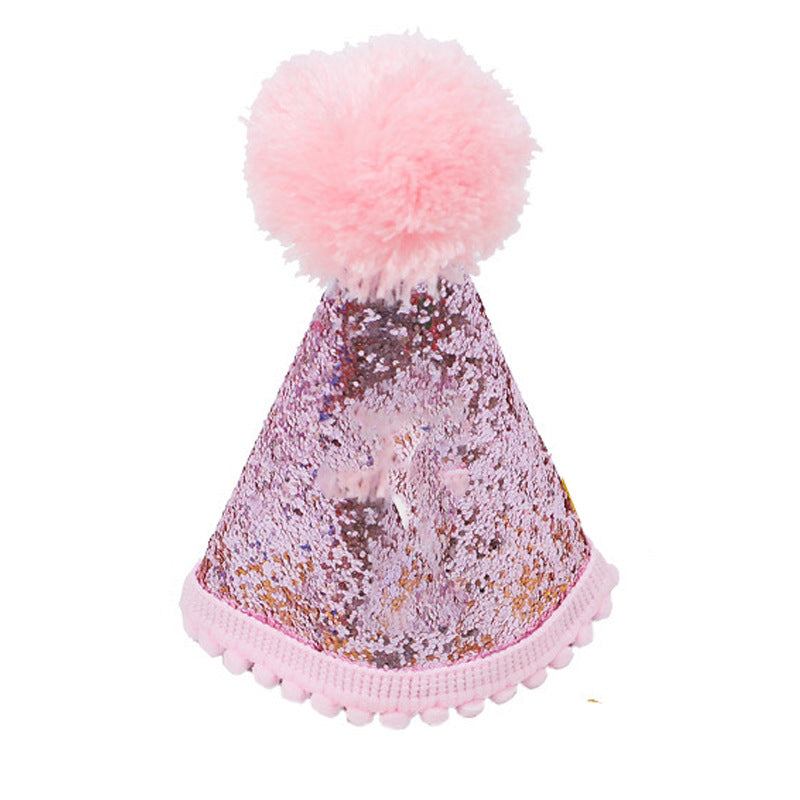 Pet Birthday Set Triangle Scarf & Hat for Dogs, Party Decoration & Outdoor Styling Creative