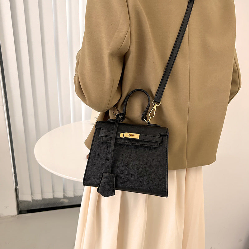 Women’s Solid Color PU Kelly Bag Candy Color Handbag, Crossbody Shoulder Bag, Fashion Tote Purse